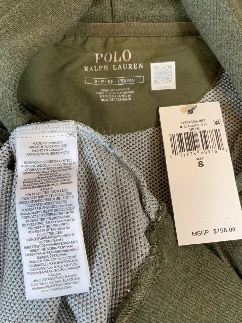 Polo Ralph Lauren Expedition Cotton Blend Terry Hoodie